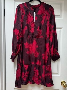 NWT Saint & Sofia ‘Mini Adaline Zip-Up Dress in Pink Fade Floral’ size 12